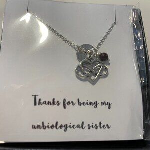 "Unbiological Sister" Necklace